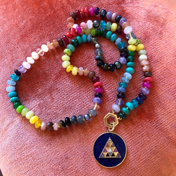 Harwell Godfrey Jewelry - ❌SOLD!❌Harwell Godfrey lapis sapphire 18k pendant